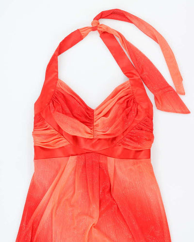 Y2k 00s Le Chateau Sparkly Halter Dress - XS