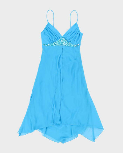 Y2k 00s Smart Blue Dress - S