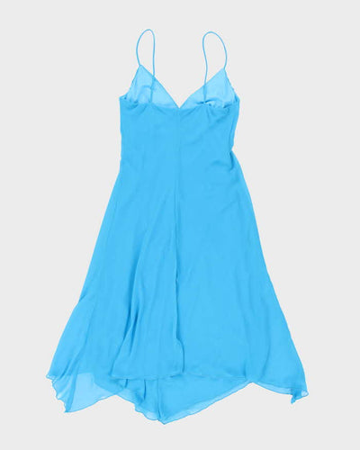Y2k 00s Smart Blue Dress - S