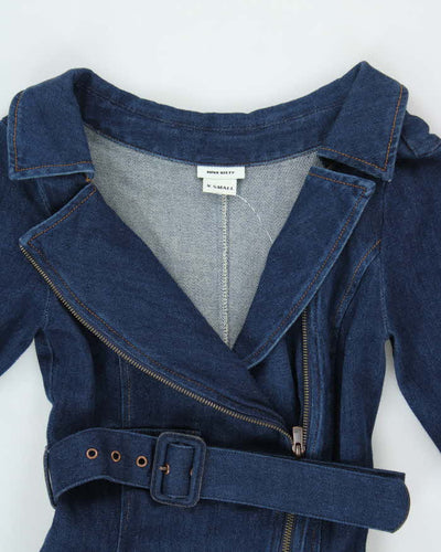 Y2k 00s Miss Sixty Denim Long Sleeve Dress - XS