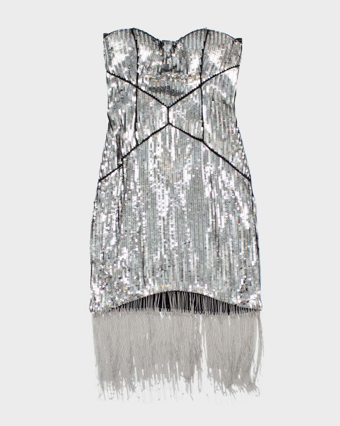 Y2k 00s Bebe Sequin Tassel Dress - S
