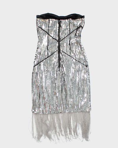 Y2k 00s Bebe Sequin Tassel Dress - S
