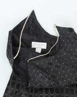 Vintage 90s Jessica McClintock Black Rhinestone Dress - M