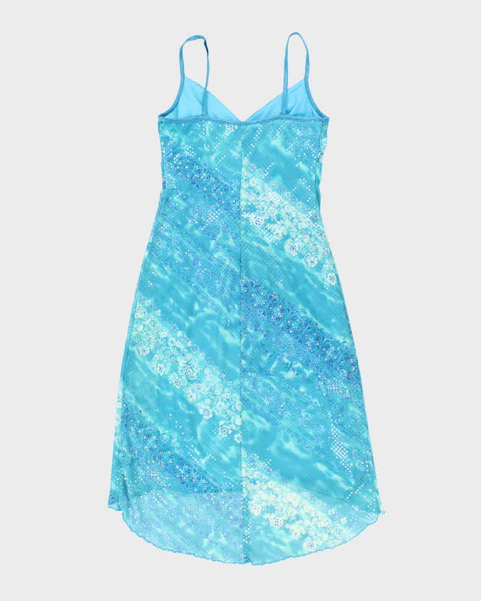 Y2k 00s My Michelle Blue Sparkly Dress - S