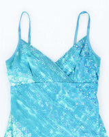 Y2k 00s My Michelle Blue Sparkly Dress - S