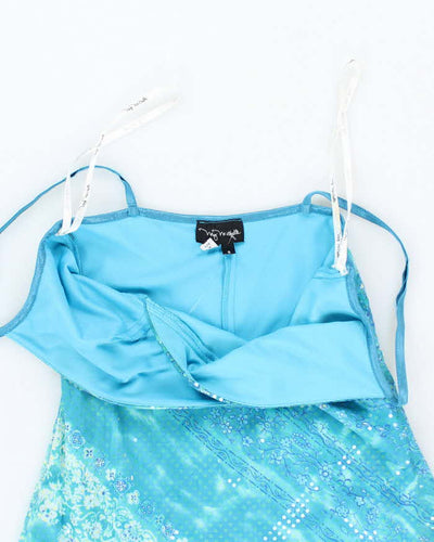 Y2k 00s My Michelle Blue Sparkly Dress - S