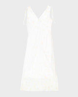 Vintage 90s M Collection White Sparkly Floral Dress - S