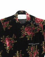 Vintage Suttles &amp; Seawinds Velvet Floral Dress - XS