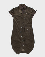 Vintage 90s Kozae Asymmetric Button-Up Dress - M