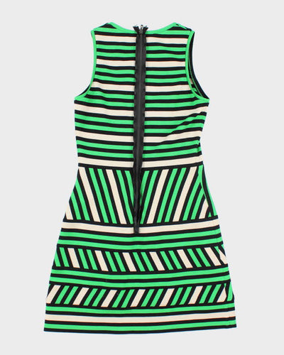 Lanvin Green Stripe Mini Dress - S