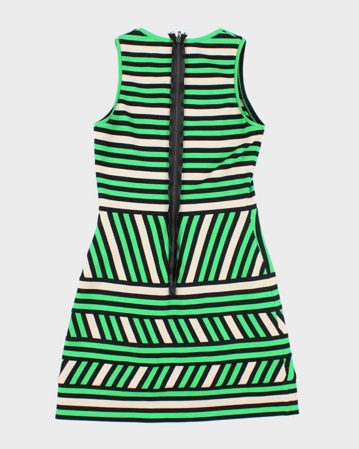 Lanvin Green Stripe Mini Dress - S