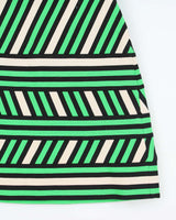 Lanvin Green Stripe Mini Dress - S