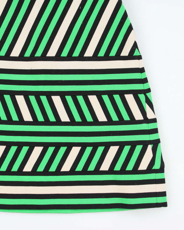 Lanvin Green Stripe Mini Dress - S