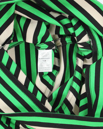 Lanvin Green Stripe Mini Dress - S