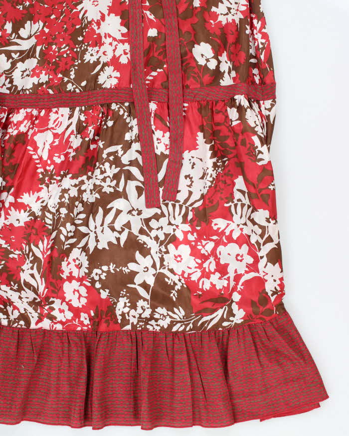 Vintage 00s Ect Silk Floral Maxi Dress - S