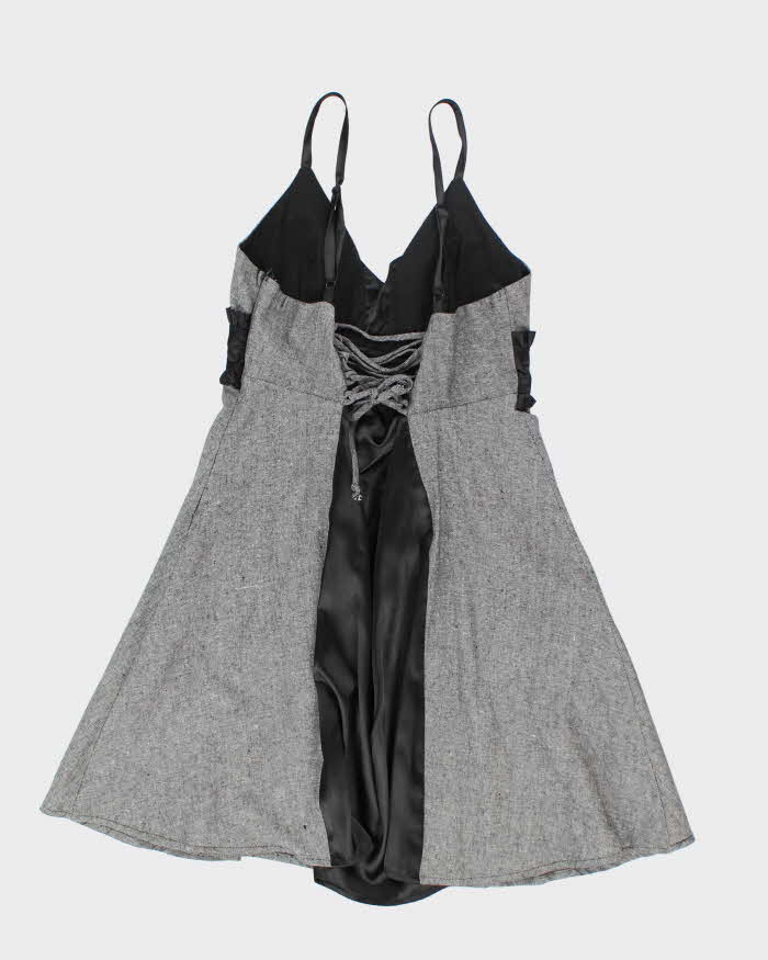 Vintage Y2k 00s Wet Seal Lace-Up Dress - L Rokit Vintage Y2k 00s Wet Seal Lace-Up Dress - L Rokit