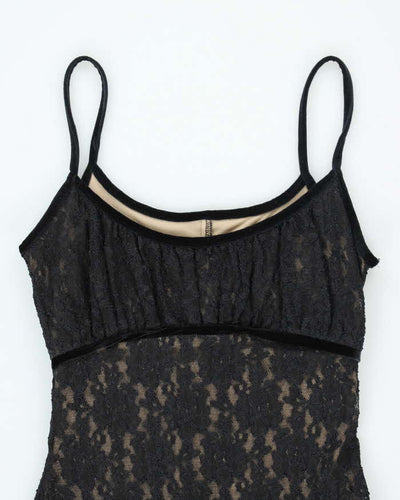 Vintage 90s Exotica Lace Dress - M