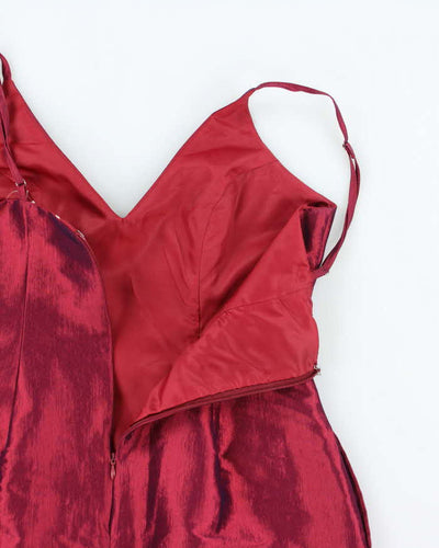 Vintage Y2k 00s Red Iridescent Mini Dress - S