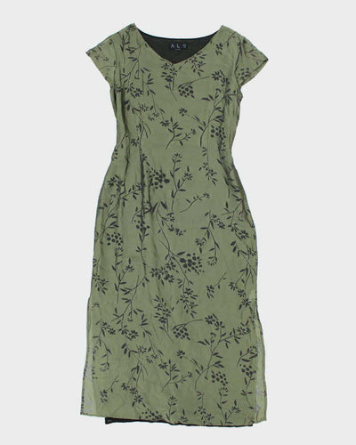 Vintage 90s Alo Floral Dress - S
