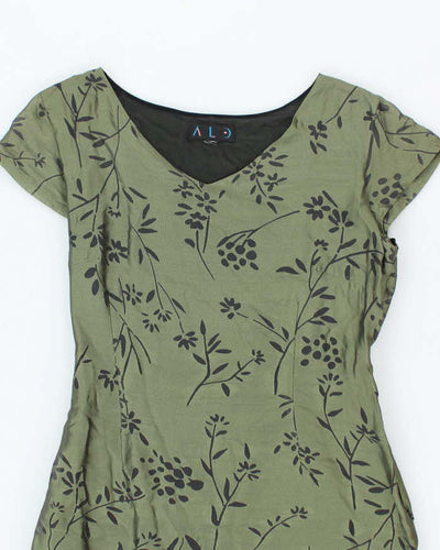 Vintage 90s Alo Floral Dress - S