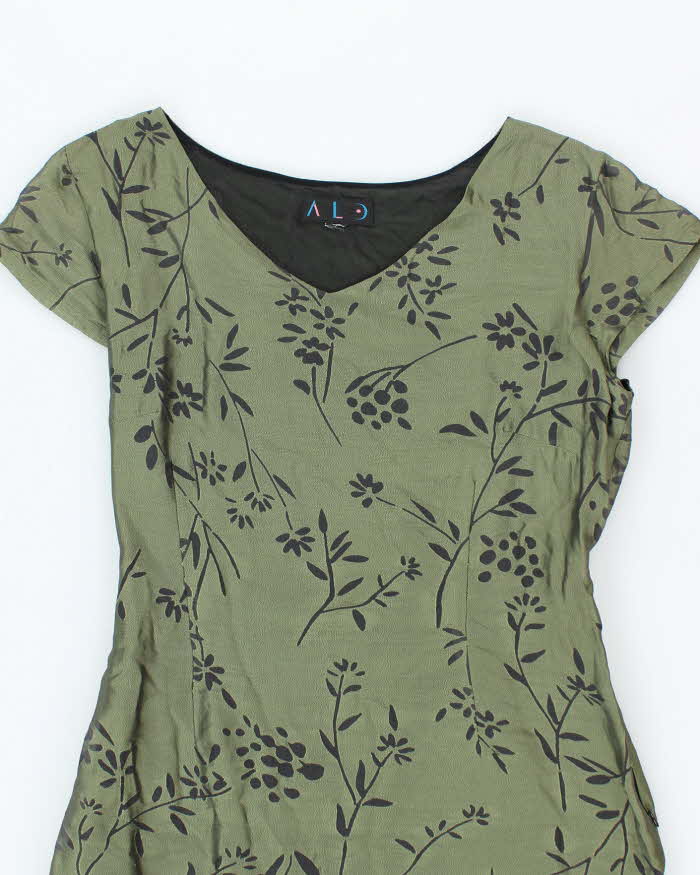 Vintage 90s Alo Floral Dress - S