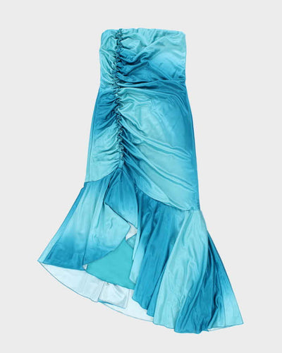 Vintage Y2k 00s Juliet Blue Shimmery Dress - XS