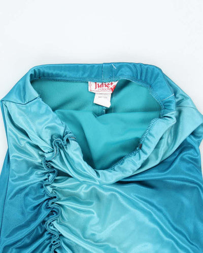 Vintage Y2k 00s Juliet Blue Shimmery Dress - XS