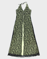 Vintage 90s Fairweather Halter Dress - S