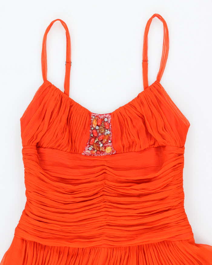 Vintage Y2k 00s BCBG Orange Dress - XS