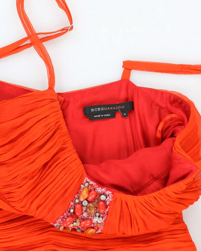 Vintage Y2k 00s BCBG Orange Dress - XS