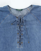 Vintage Ralph Lauren Denim Long Sleeve Dress - L