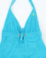 Vintage Ralph Lauren Towling Halter Neck Dress - XS