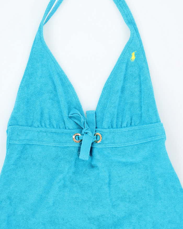 Vintage Ralph Lauren Towling Halter Neck Dress - XS
