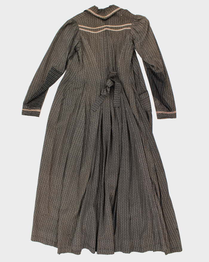 Vintage 1900s Long Sleeve Smock Dress - S