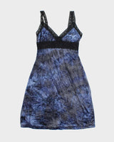 Vintage 90s Le Chateau Velvet Slip Dress - M