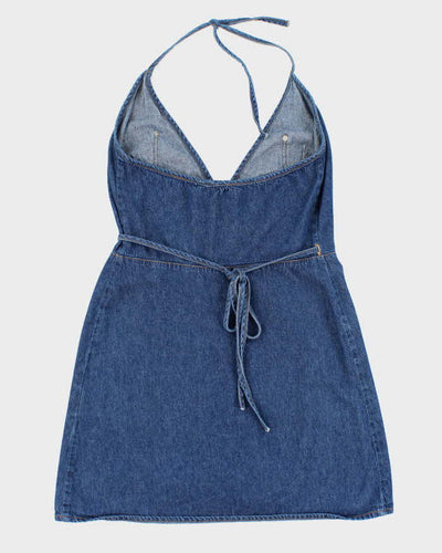 Vintage 90s Guess Denim Wrap Mini Dress - XS