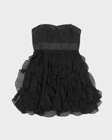 Vintage Y2k 00s BCBG Max Azria Ruffle Mini Dress - S