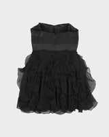 Vintage Y2k 00s BCBG Max Azria Ruffle Mini Dress - S