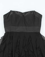 Vintage Y2k 00s BCBG Max Azria Ruffle Mini Dress - S