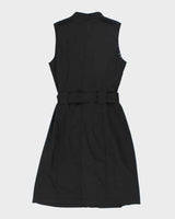 Vintage Y2k 00s Fylo Black Button-Up Dress - M