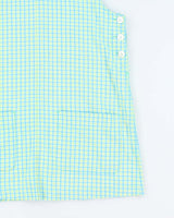 Vintage 90s Next Issue Checked Pinafore Dress - M