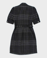 Vintage Burberry Brit Wool Checked Dress - S