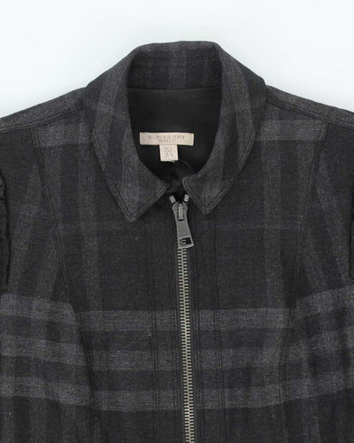 Vintage Burberry Brit Wool Checked Dress - S