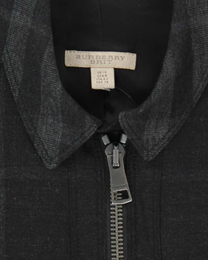 Vintage Burberry Brit Wool Checked Dress - S