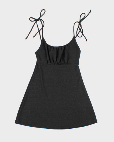 Vintage Y2k 00s Heart Hips Sparkly Mini Dress - XS