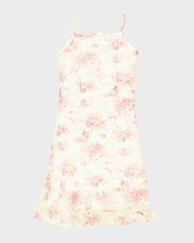 Vintage 90s Illy-chen Floral Dress - S