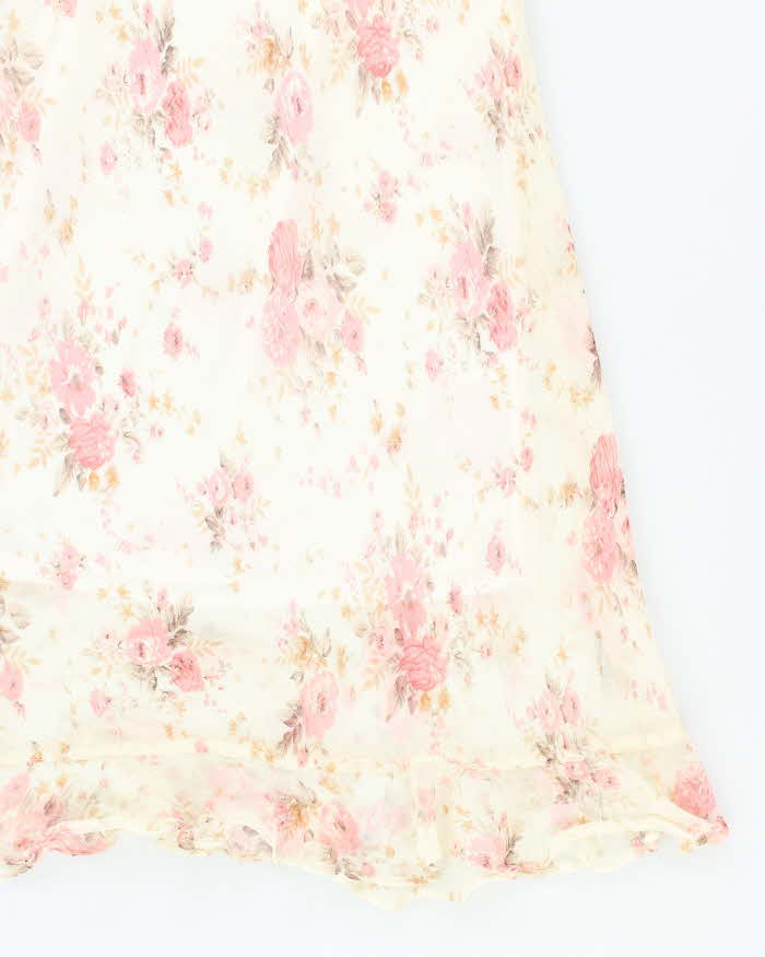 Vintage 90s Illy-chen Floral Dress - S