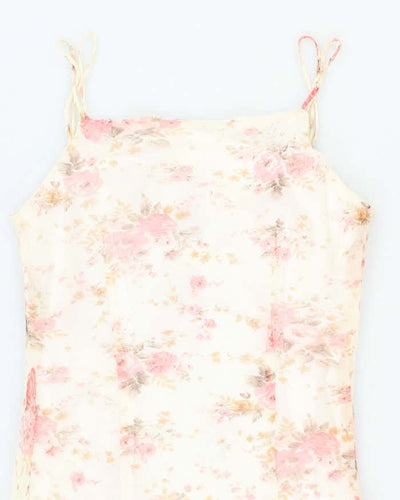 Vintage 90s Illy-chen Floral Dress - S