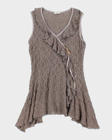 Vintage Y2k 00s Vivian Wong Crinkle Dress - M