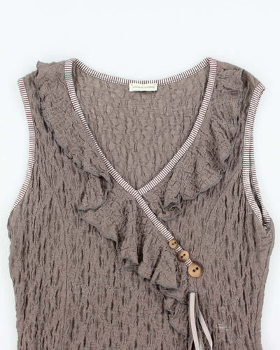 Vintage Y2k 00s Vivian Wong Crinkle Dress - M